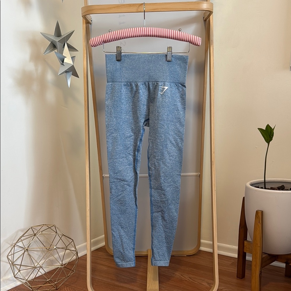 Blue High Waisted Leggings